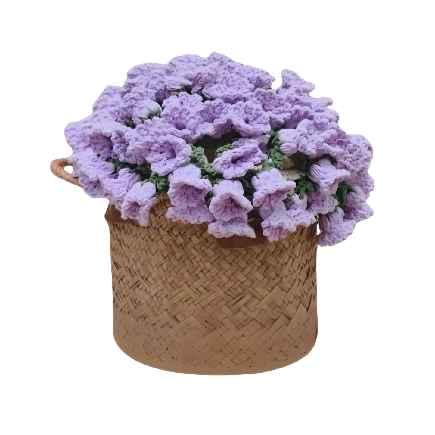 Hand-woven eternal floral blanket