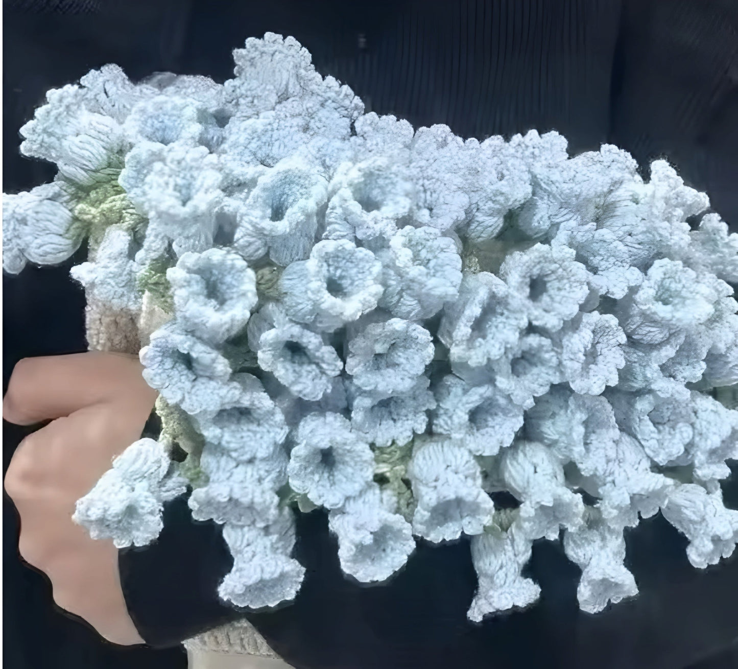 Hand-woven eternal floral blanket