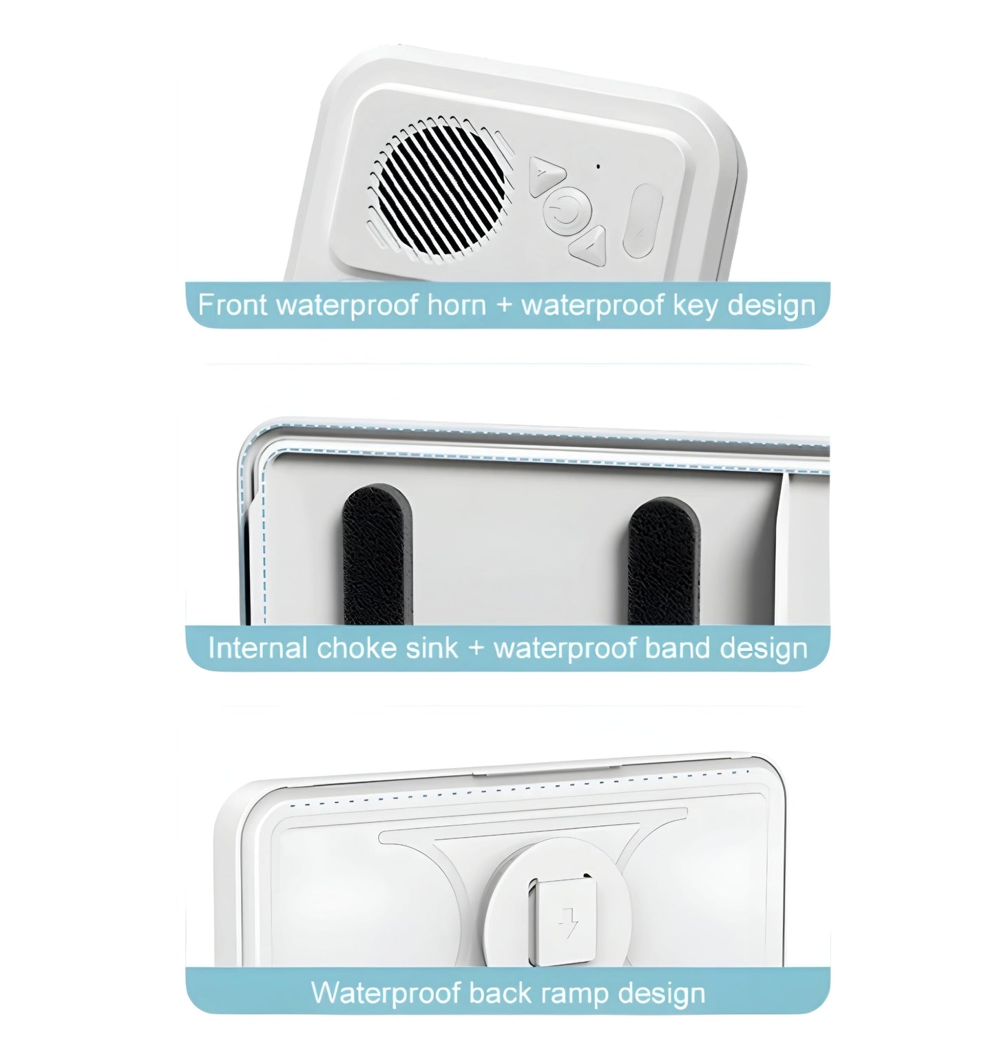 Waterproof Case with Built-In Bluetooth Speaker