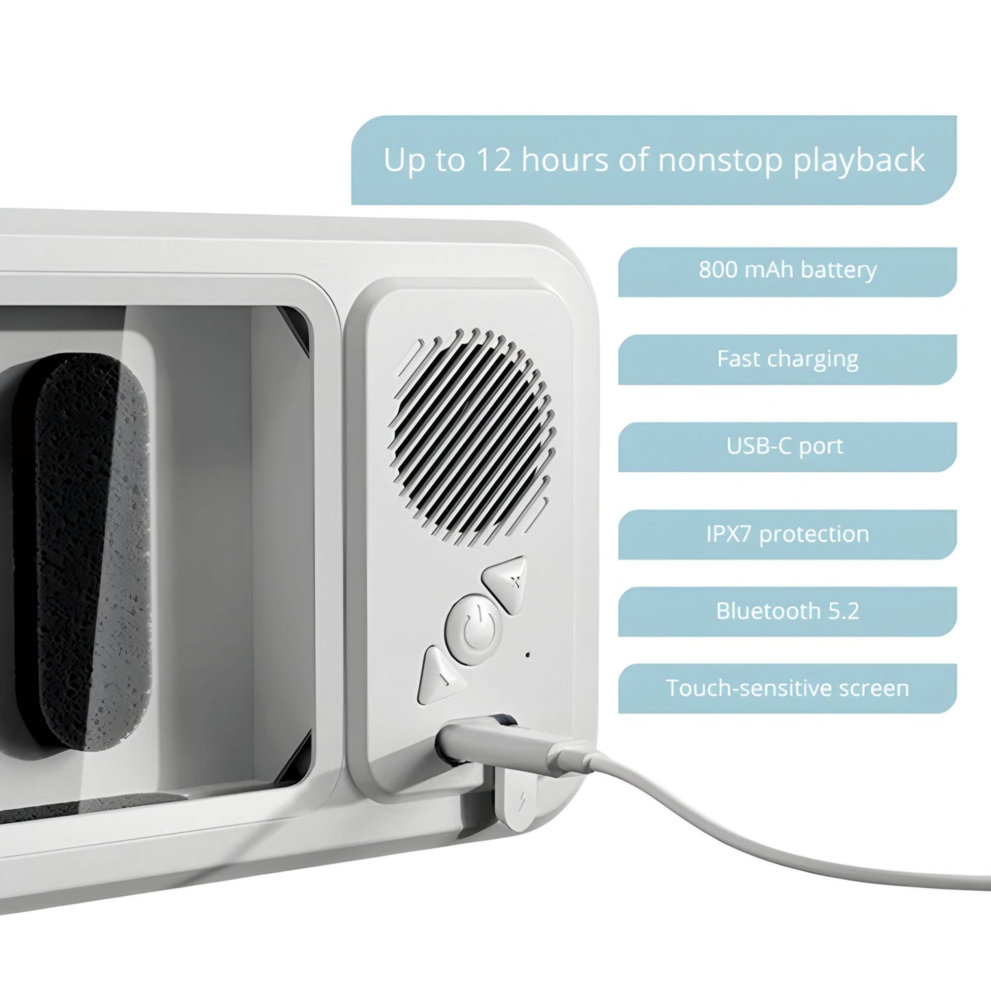 Waterproof Case with Built-In Bluetooth Speaker