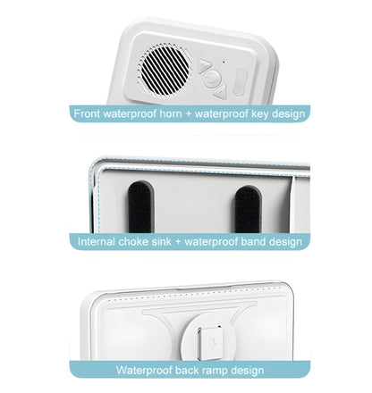 Waterproof Case with Built-In Bluetooth Speaker