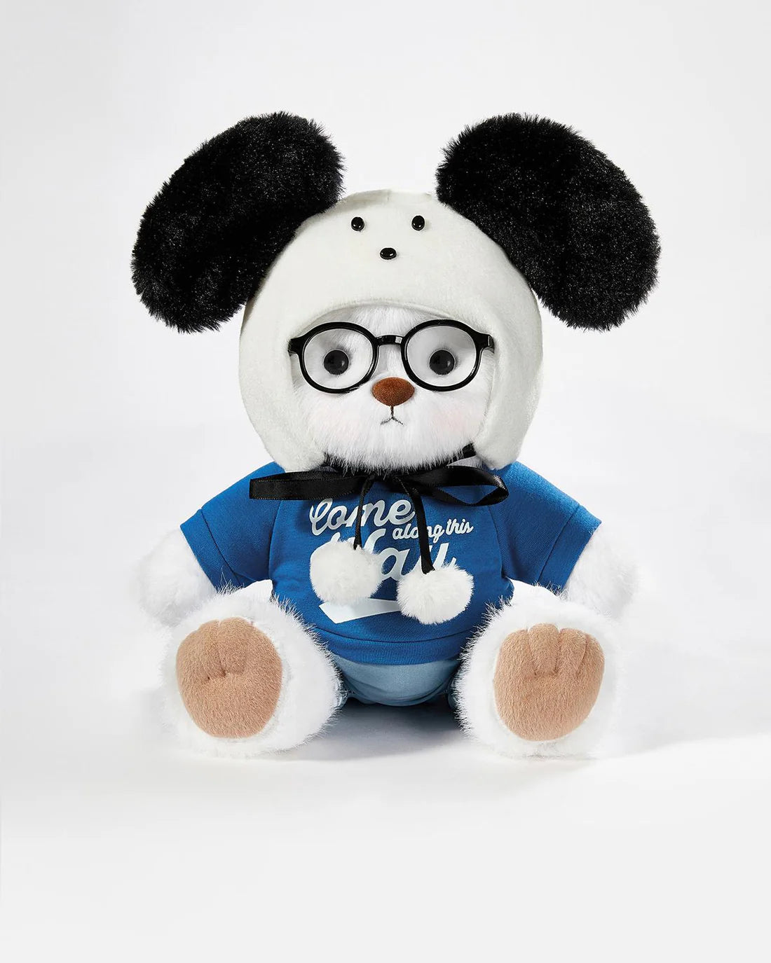 White Long Hair Bear & Cute White Dogs Set