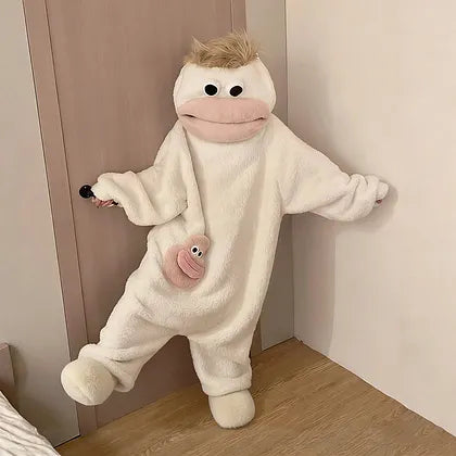 Funny Monster Pajama Robe | Viral Weird Cozy Gift for Adults