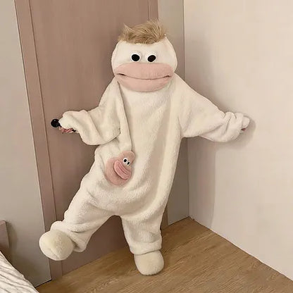Funny Monster Pajama Robe | Viral Weird Cozy Gift for Adults