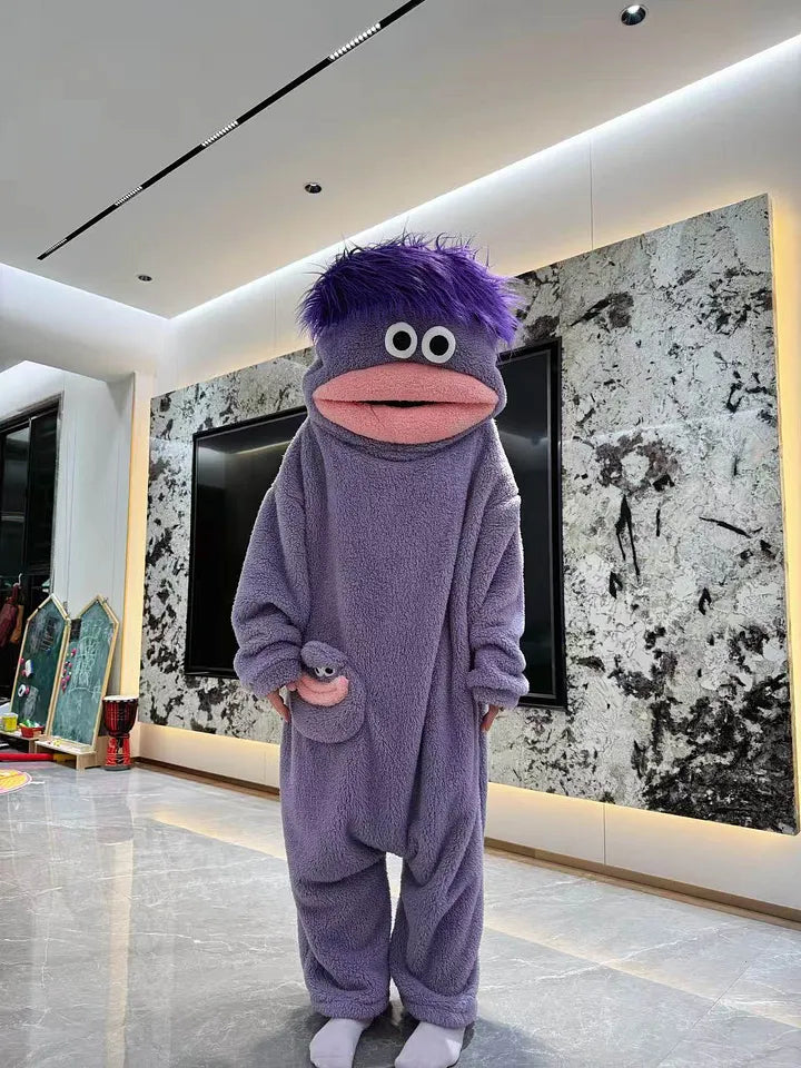 Funny Monster Pajama Robe | Viral Weird Cozy Gift for Adults