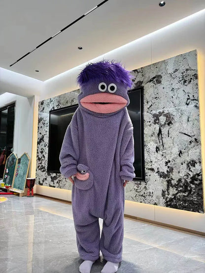Funny Monster Pajama Robe | Viral Weird Cozy Gift for Adults