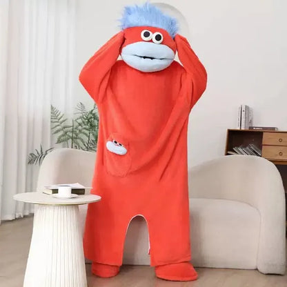 Funny Monster Pajama Robe | Viral Weird Cozy Gift for Adults