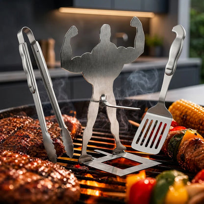 GrillGains: Flex Your BBQ Muscles & Grill with Glee!