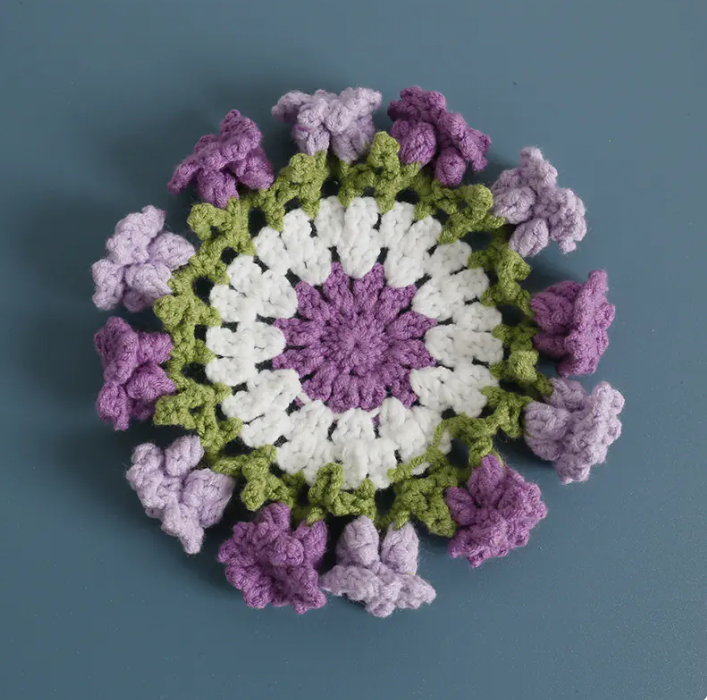 Handmade Crochet Flower Coaster
