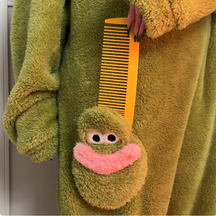Funny Monster Pajama Robe | Viral Weird Cozy Gift for Adults