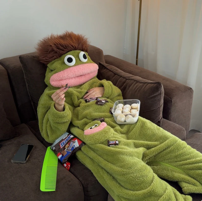 Funny Monster Pajama Robe | Viral Weird Cozy Gift for Adults