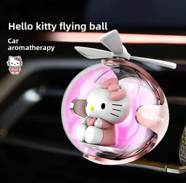 Hello Kitty & Friends Flying Ball Car Air Freshener with LED Light